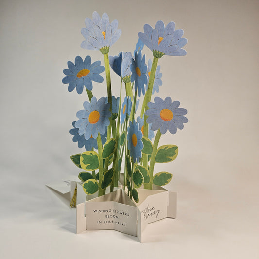 Blue Daisy Pop-up Card