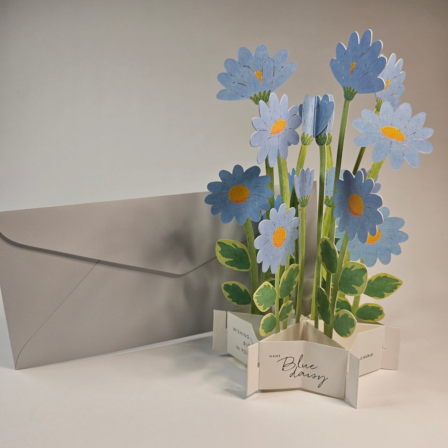 Blue Daisy Pop-up Card