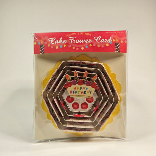 Multi-tier Birthday Cake Pop-up Card