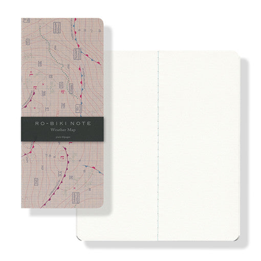 Yamamoto Ro-Biki Note- Plain Weather Map Map Series