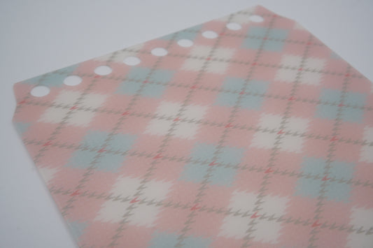 Maruman Binder Cover - cover page of Kurutto Ring - mini size - Checkered - Limited Edition