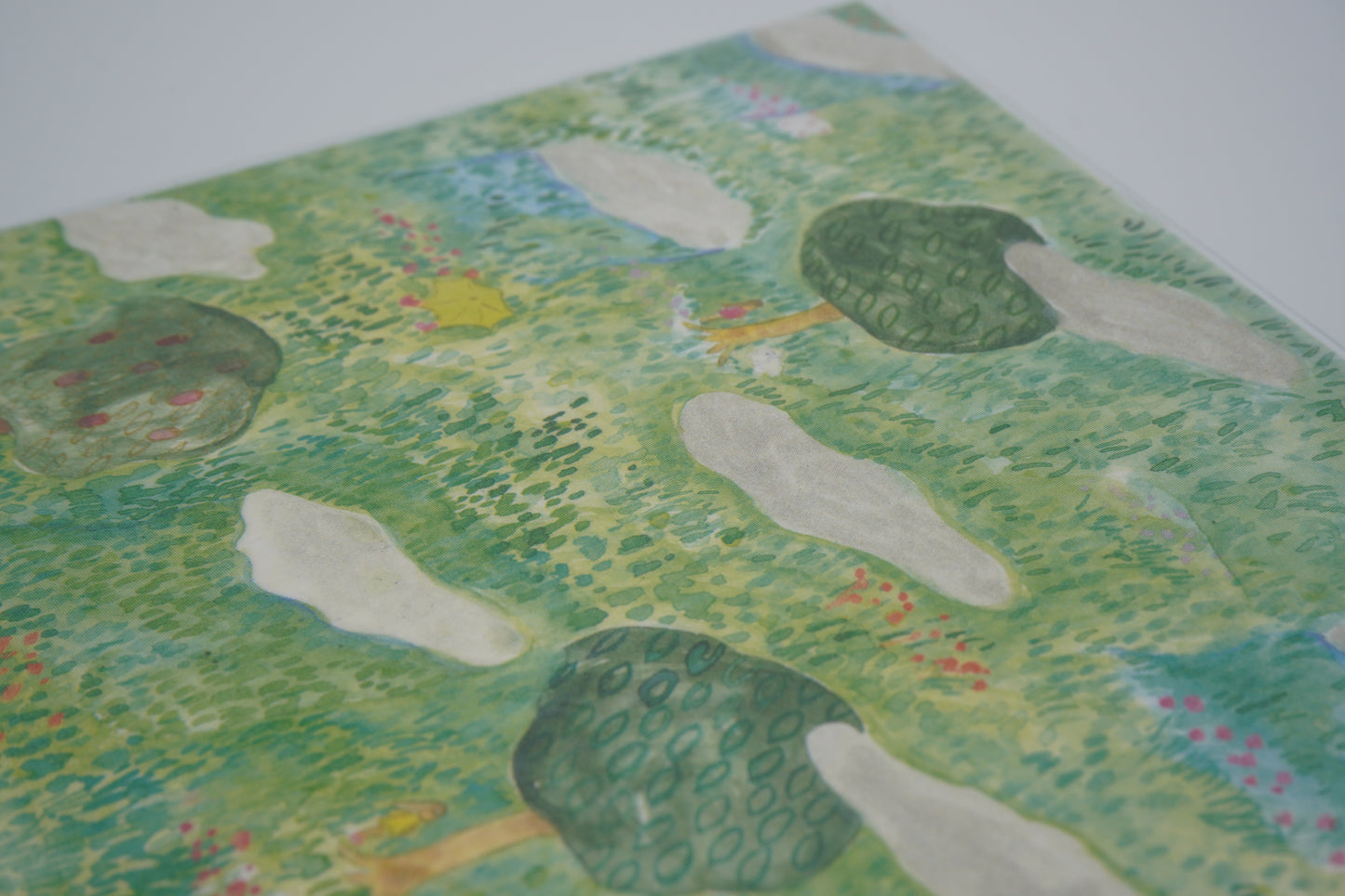 Paper Message Notepad Memo (Rain & Birds)