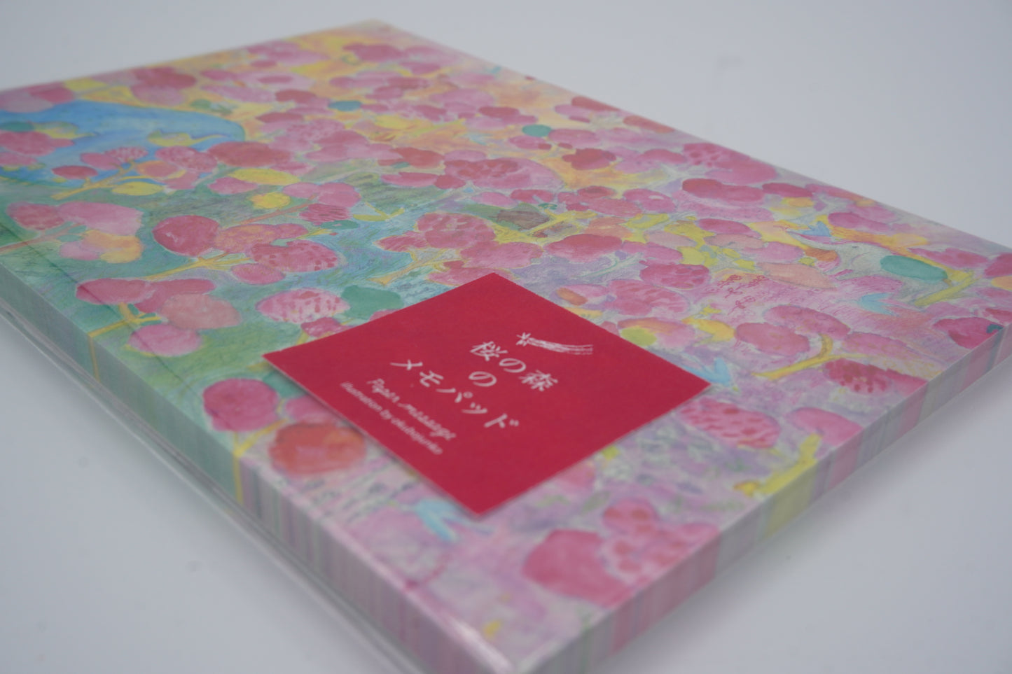 Paper Message Notepad Memo (Cherry blossom forest)