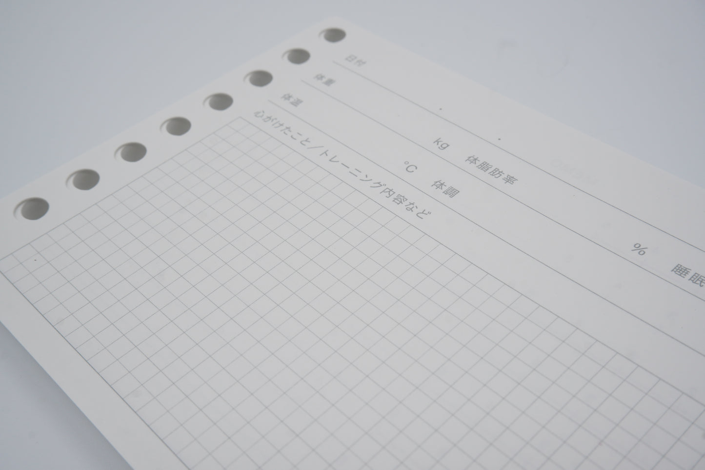 Maruman Loose Leaf Paper - Easy to write - Health care log - 9 Holes - Limited Edition