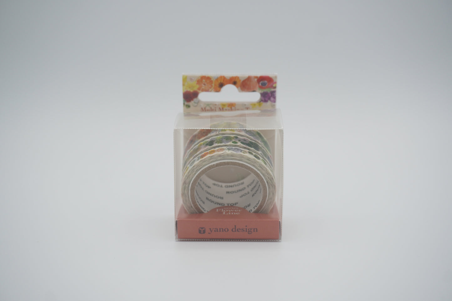 Round Top Masking Tape Yano Design Flower Line series:3