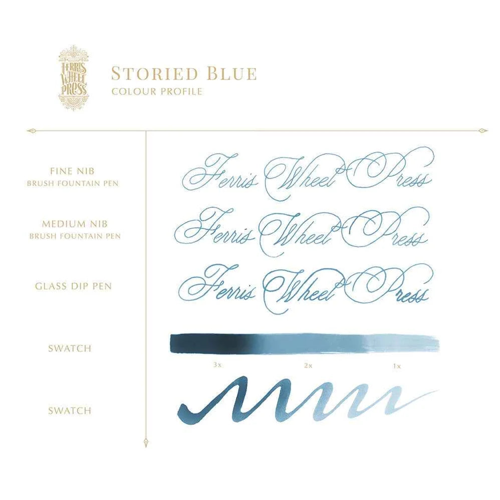 Storied Blue Ink