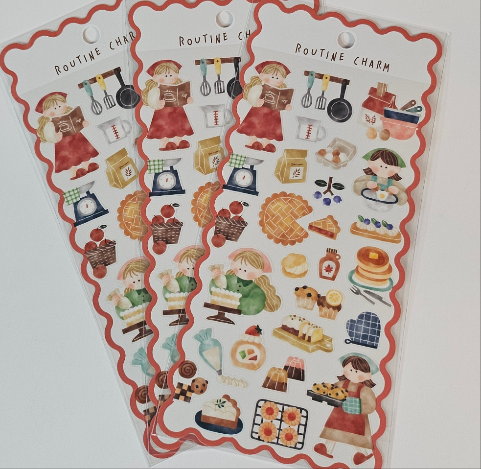 MIND WAVE Routine Charm Sticker