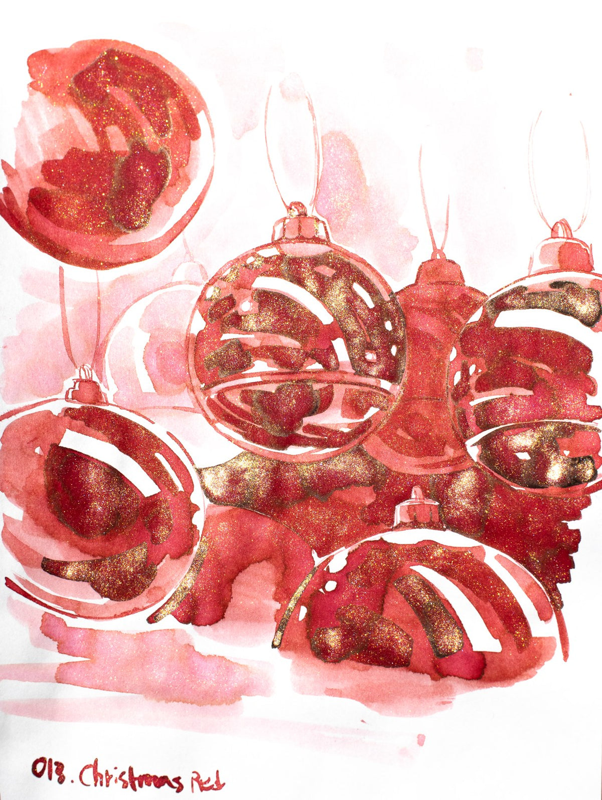 Dominant Industry Pearl Ink No. 013 Christmas Red (25ml)