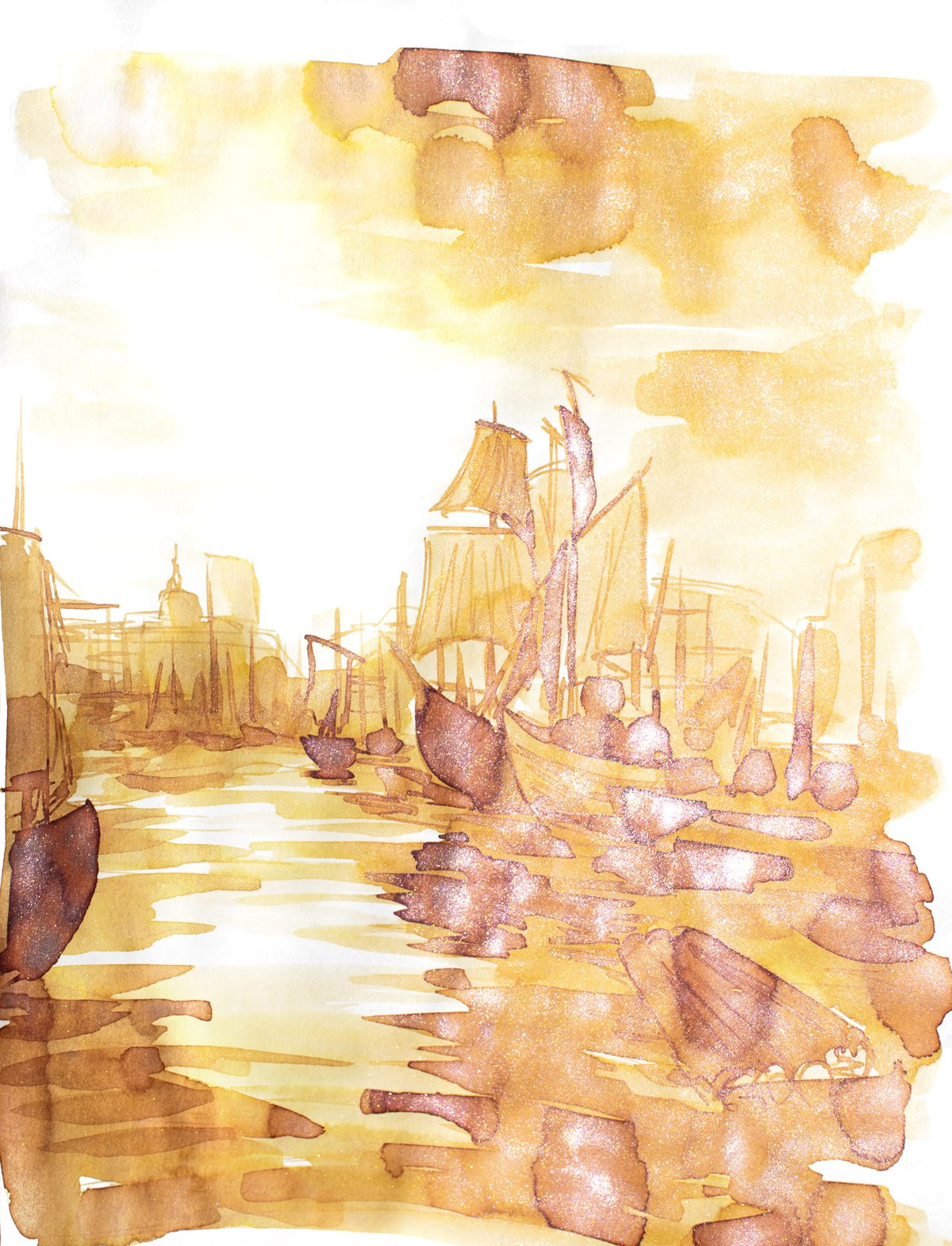 Dominant Industry Pearl Painter Series Ink No. 029 The Harbor of Dieppe (25ml)