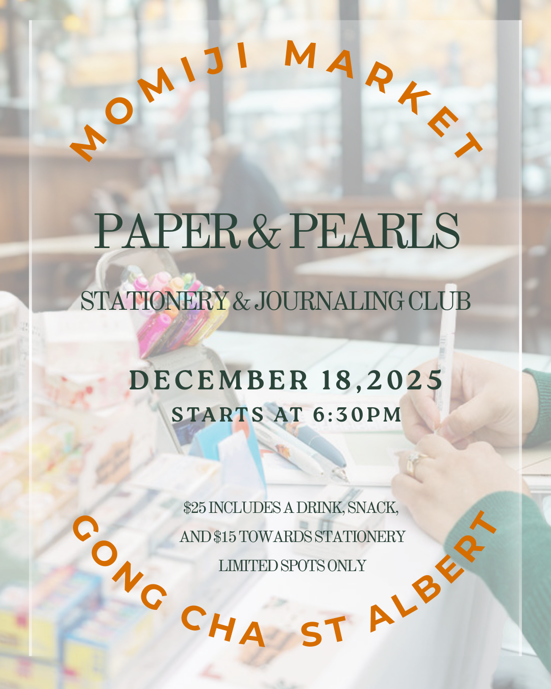 Paper and Pearls Ticket/Voucher (December)