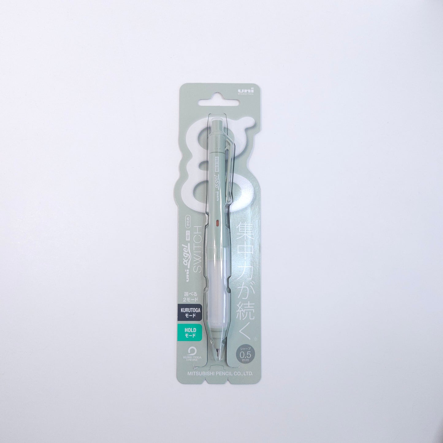 Mitsubishi Pencil Mechanical Pencil Alpha-Gel Switch 0.5mm (Opal green)