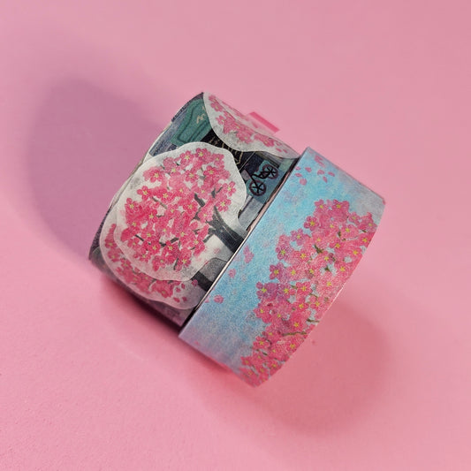 Bande Decoration Masking Roll Sticker (Sakura Walking Path)