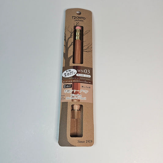 OHTO Mechanical pencil with wooden shaft WN03 2.0mm (Natural)