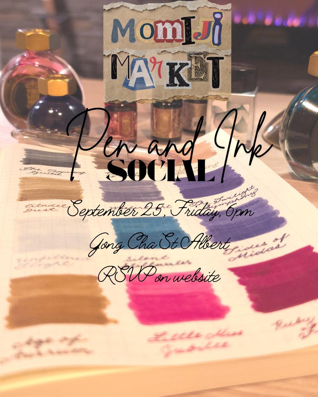 Pen and Ink Social RSVP