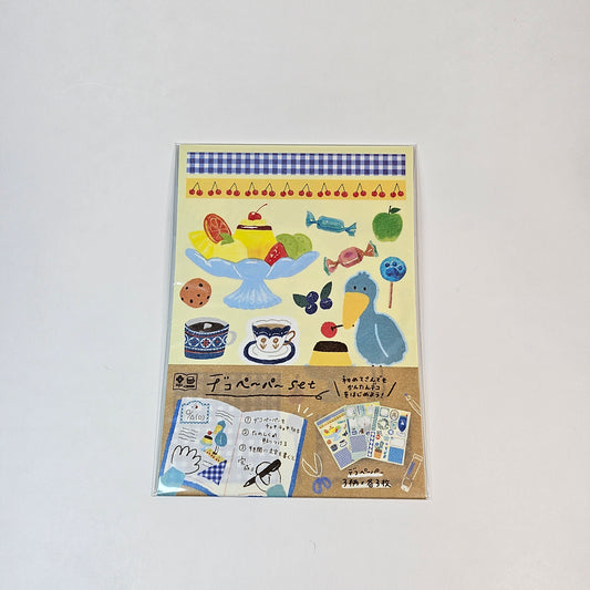 Decorative Paper - Desserts+ Blue Shoebill