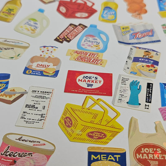 Hakoseal Supermarket Decoration Stickers
