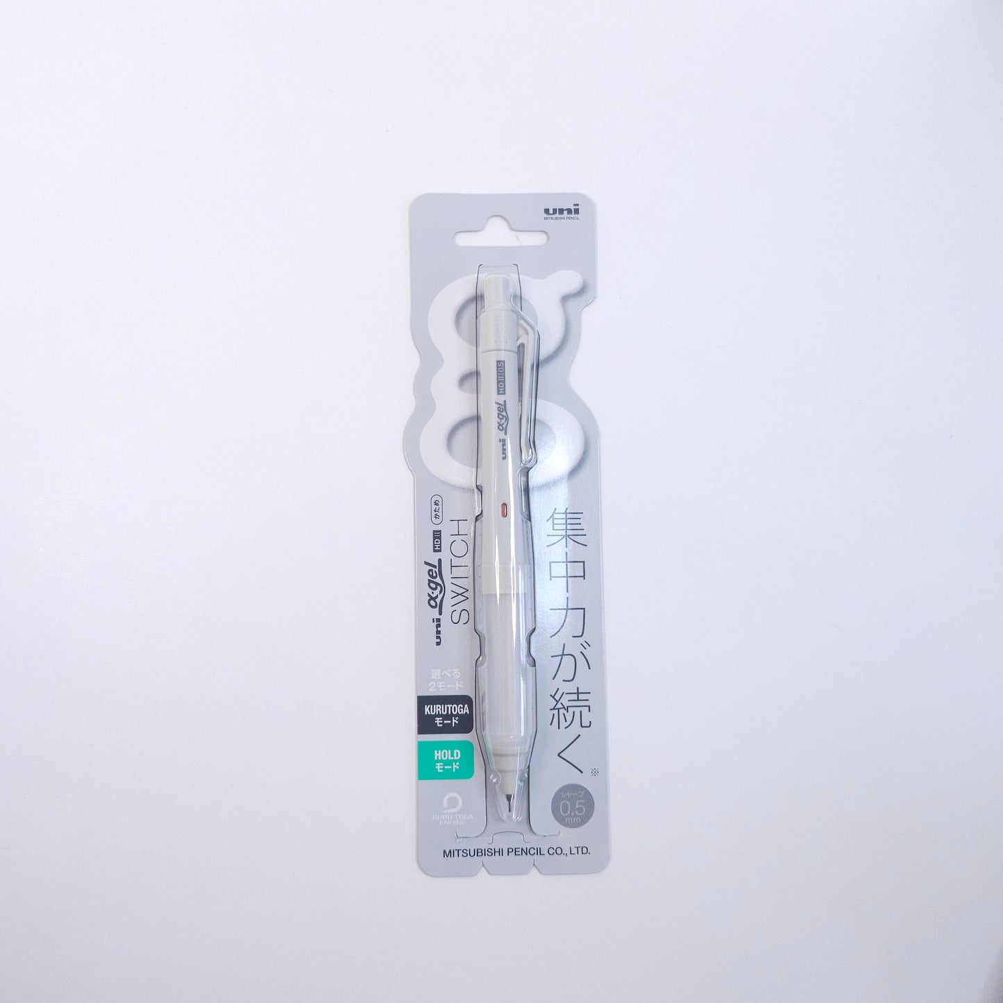 Mitsubishi Pencil Mechanical Pencil Alpha-Gel Switch 0.5mm (Gray)