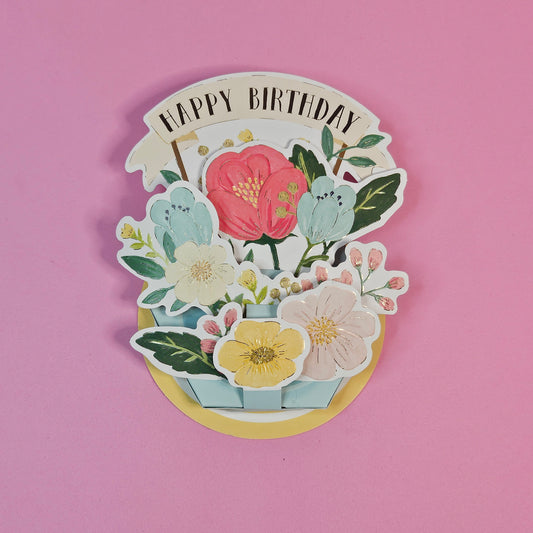 Flower Pot Birthday Pop-up Card
