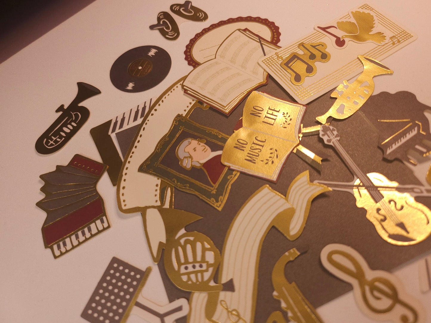 Flaky Sticker Decorations (Music)