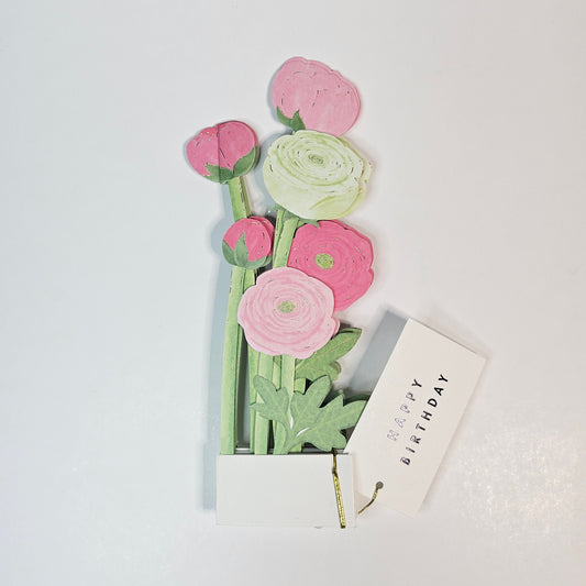 Ranunculus Pop-up Card