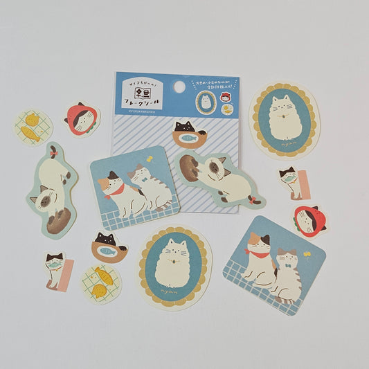Furukawashiko Flake Stickers - Feline