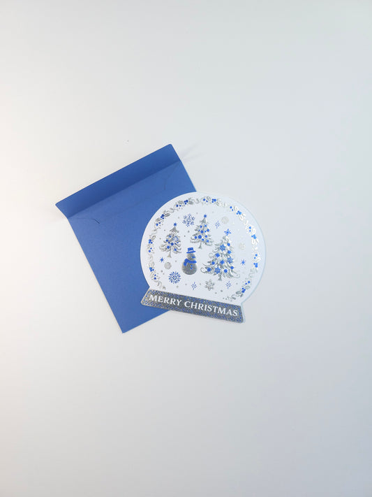 Christmas globe mini card