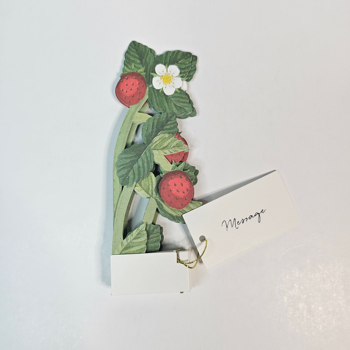 Strawberry Blooming Mini Pop-up Card