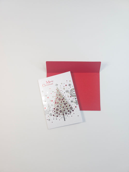 Christmas tree vert mini card