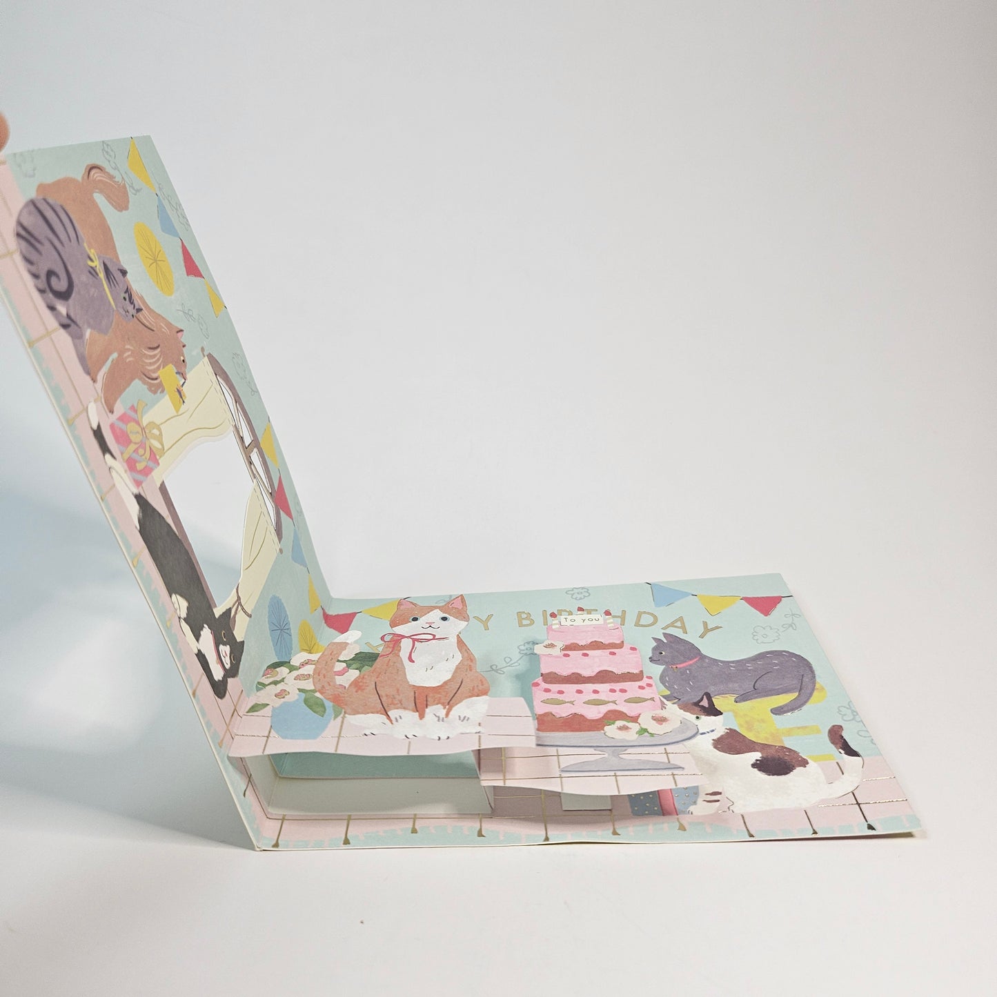 Birthday Pop-up Card (Cat)