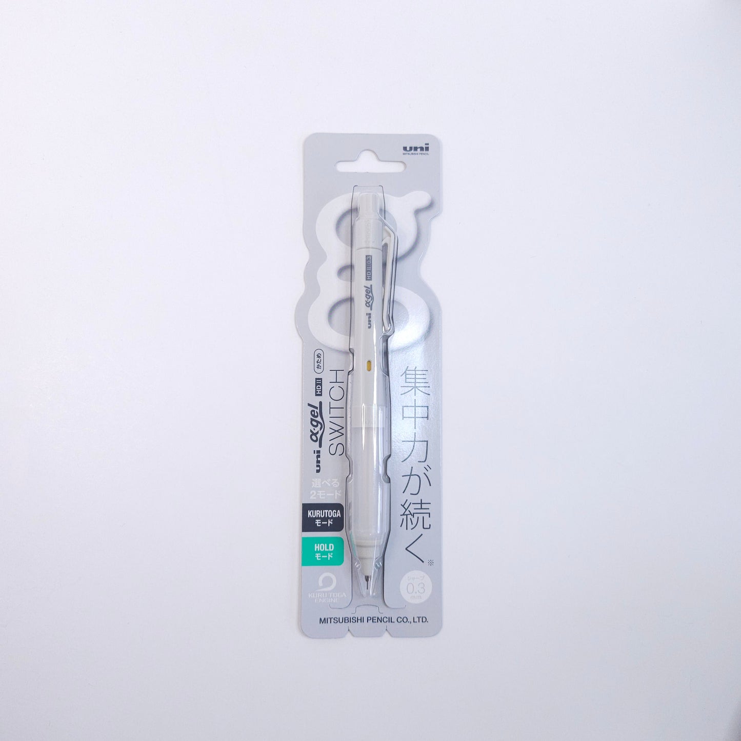 Mitsubishi Pencil Mechanical Pencil Alpha-Gel Switch 0.3mm (Gray)