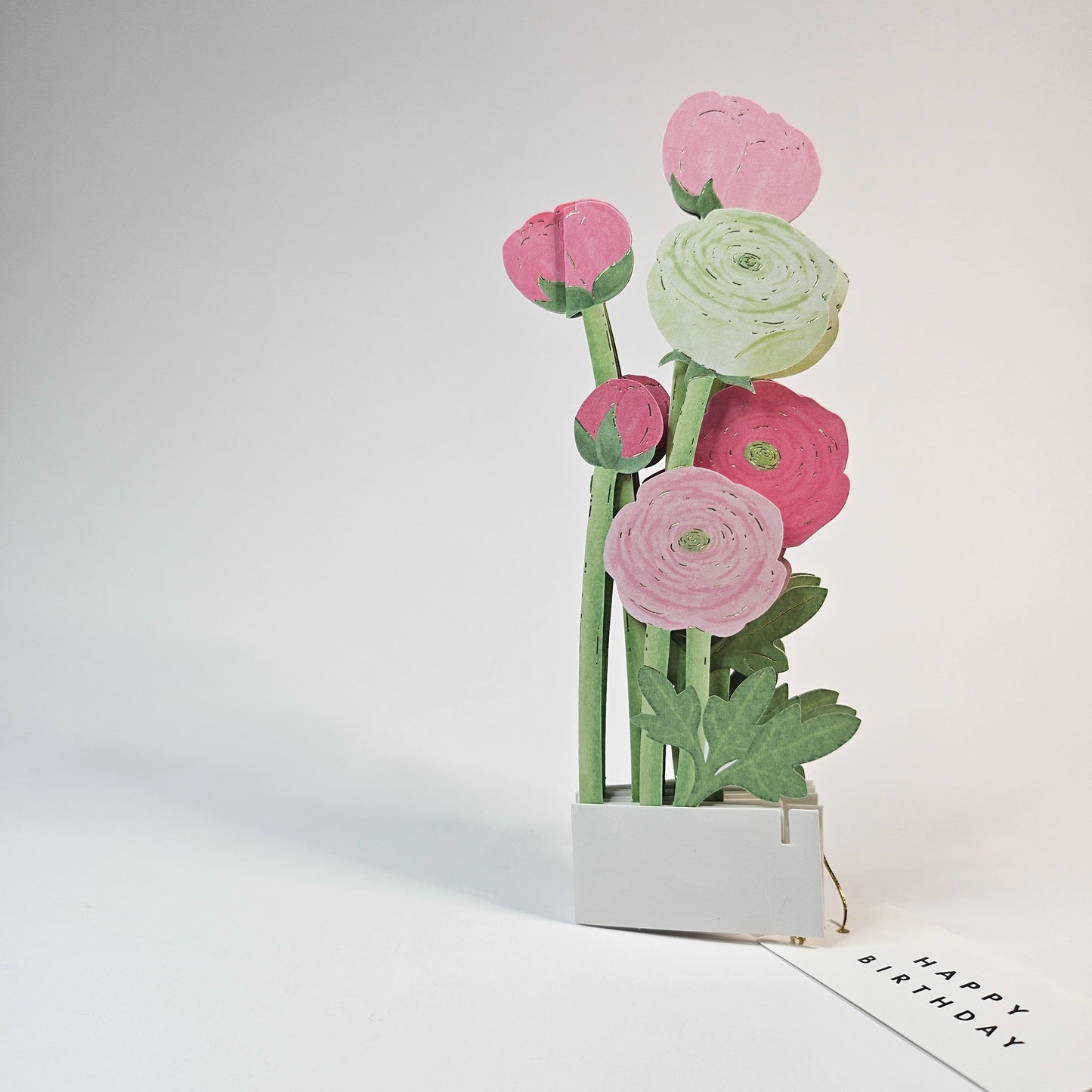 Ranunculus Pop-up Card