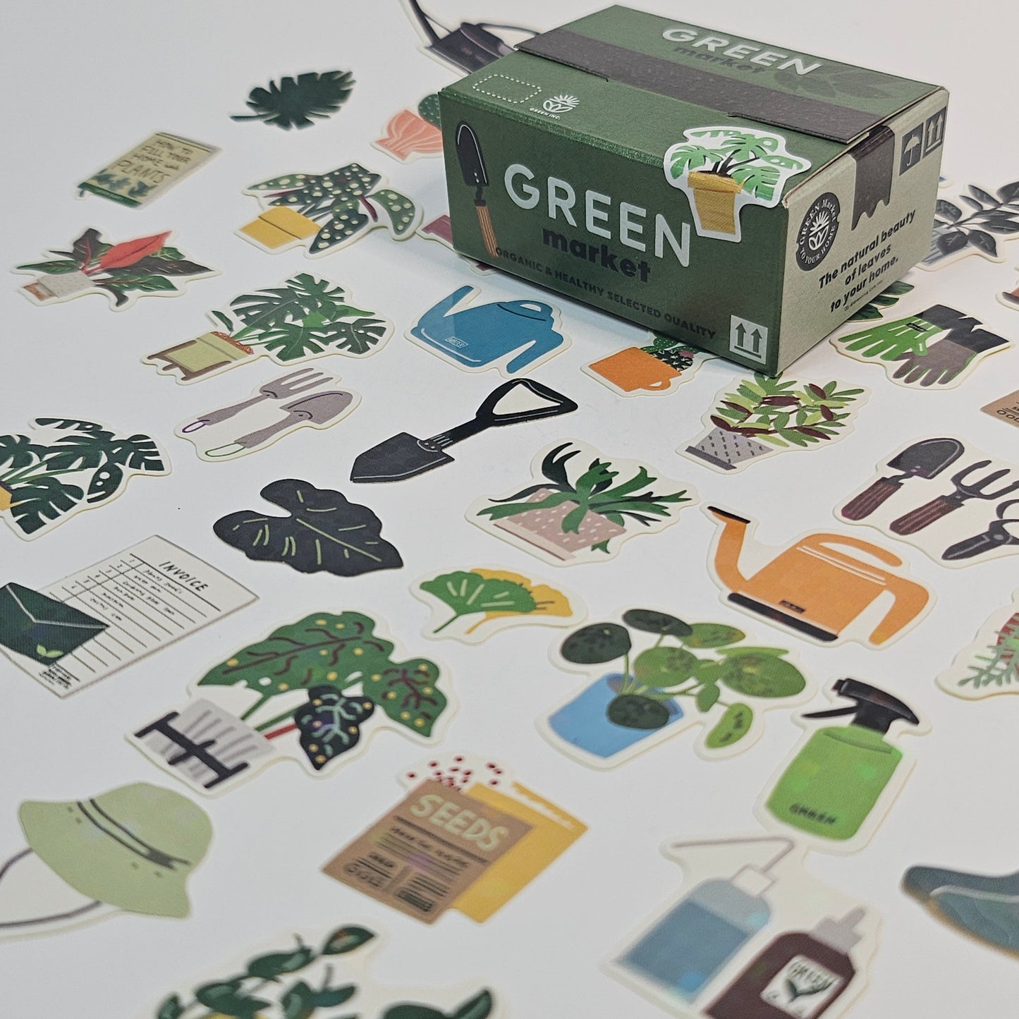 Green Market Decoration Stickers