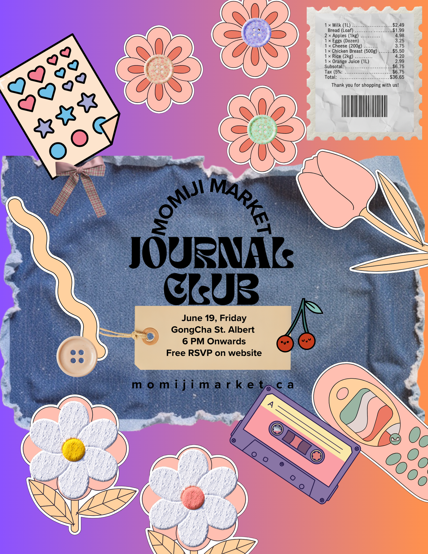 Momiji Journaling Club - Gong Cha St Albert (June)