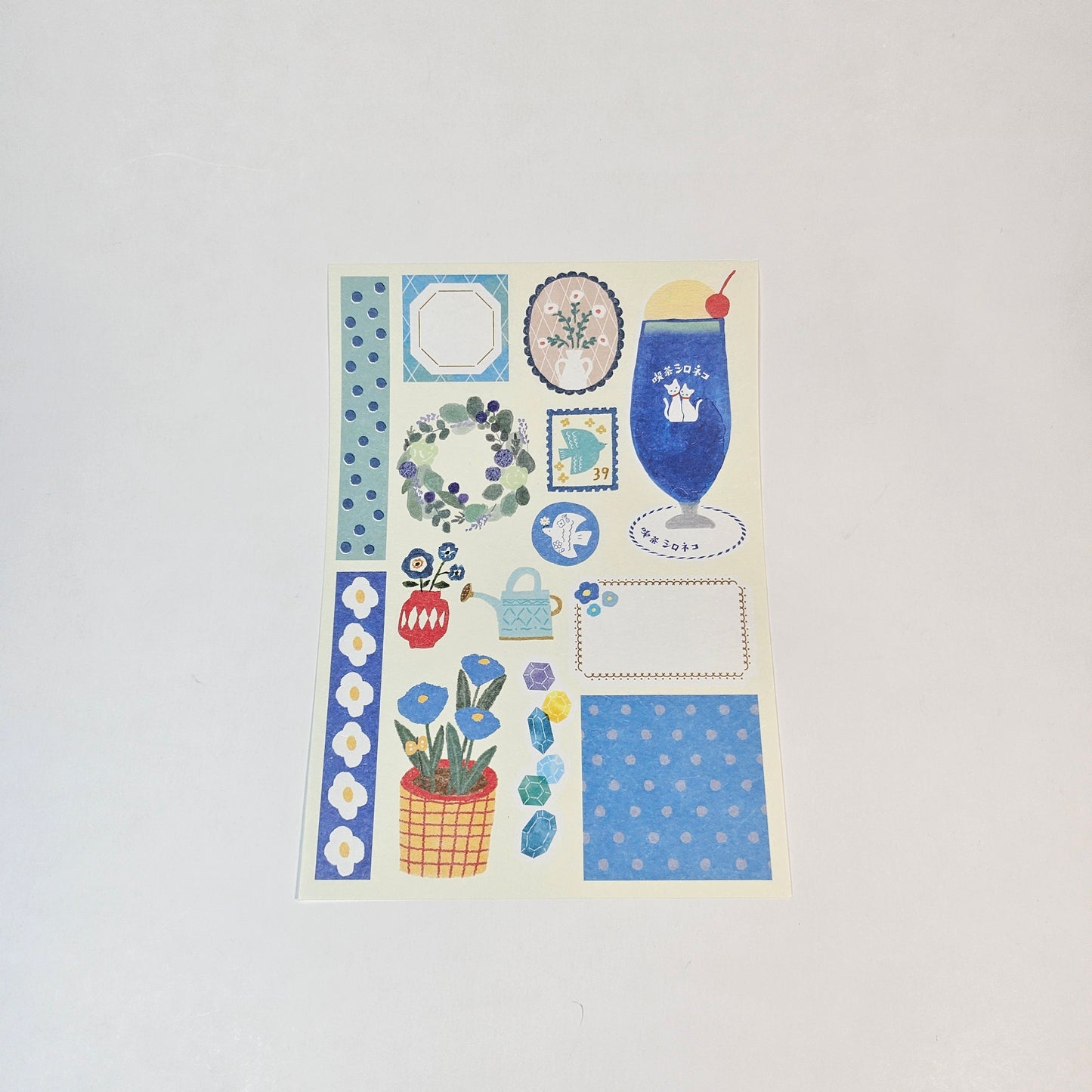 Decorative Paper - Desserts+ Blue Shoebill