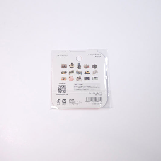 BGM Planner Stickers Flake Seal - lots of cameras!