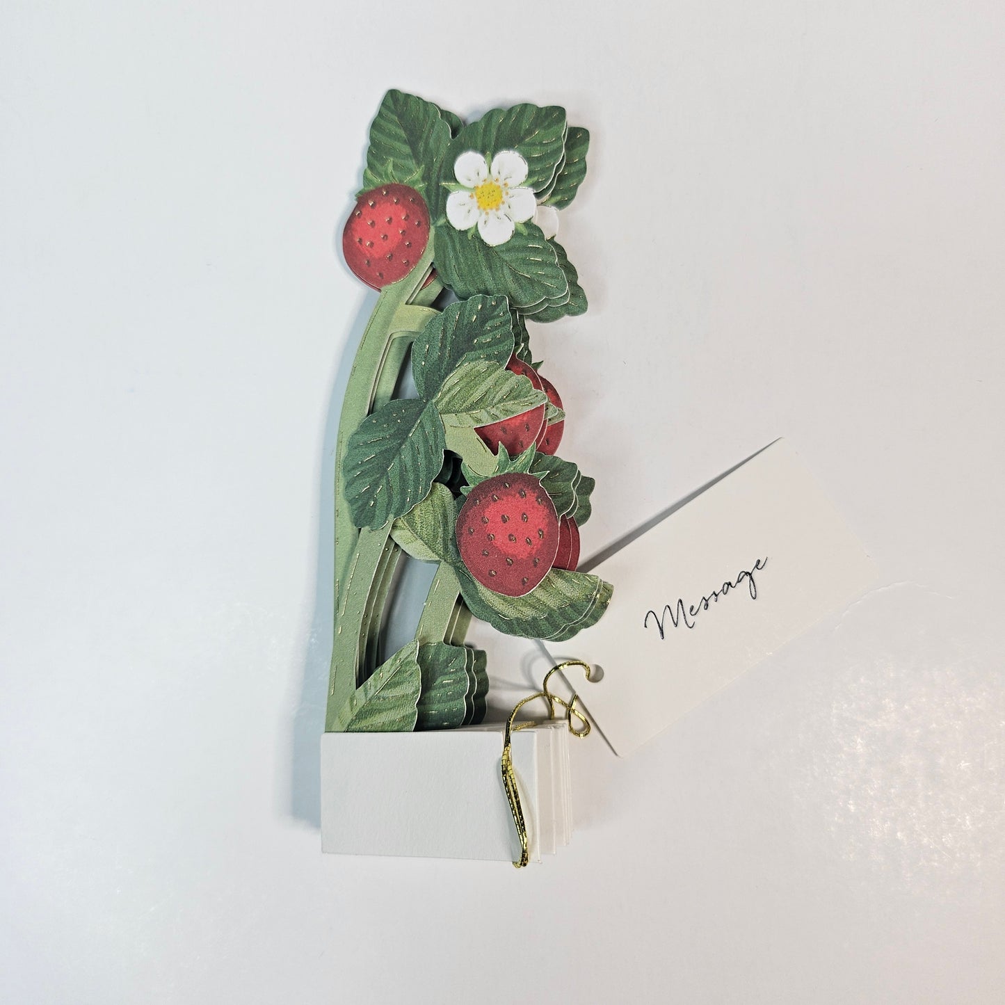 Strawberry Blooming Mini Pop-up Card