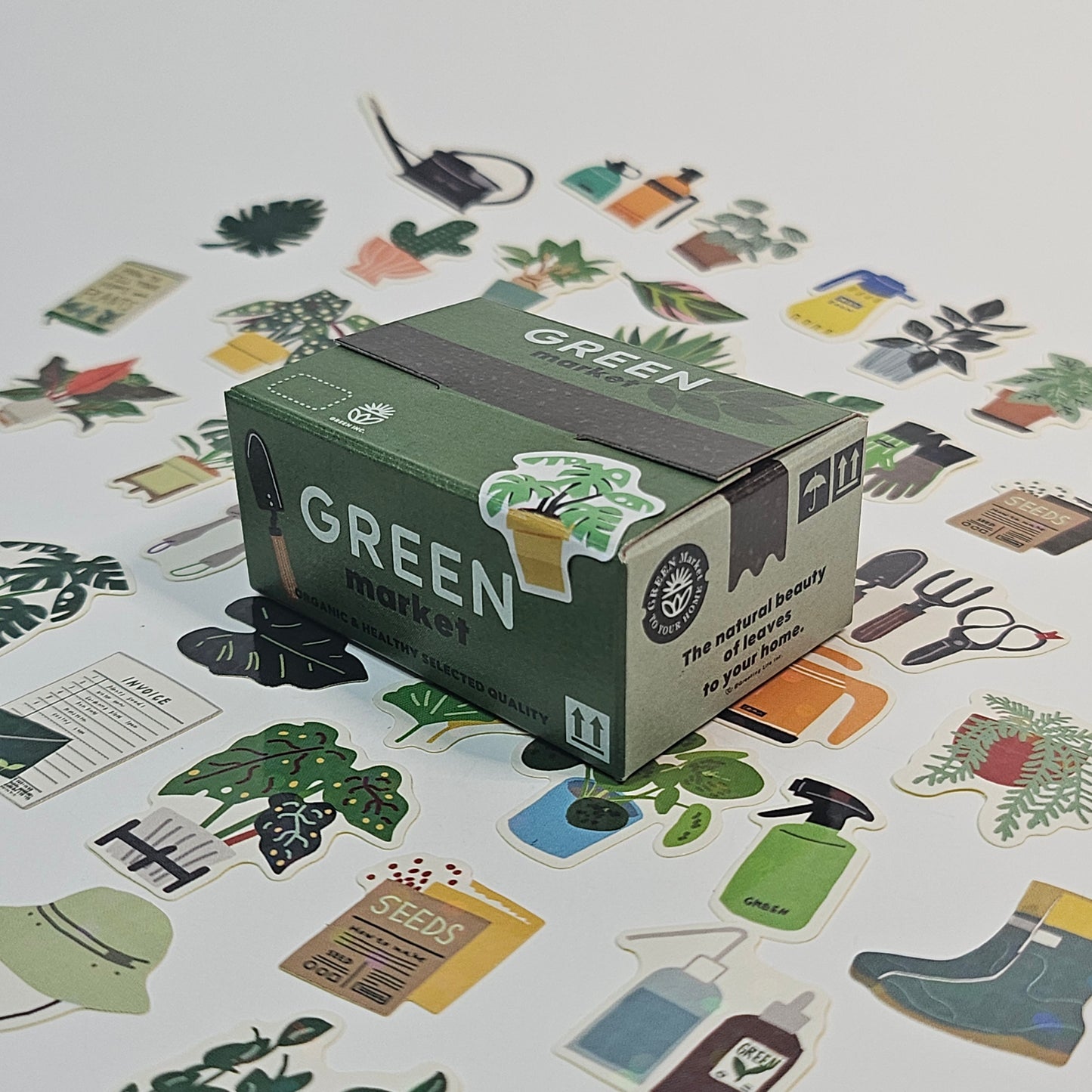 Green Market Decoration Stickers