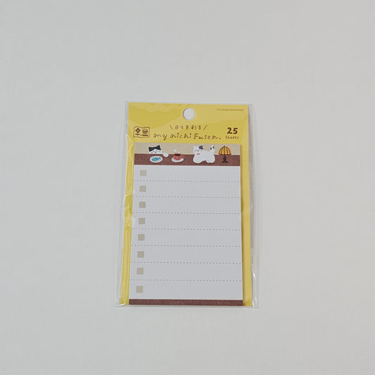 Furukawashiko Sticky Notes Todo List - Cat