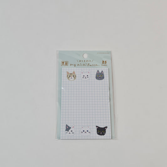 Furukawashiko Sticky Notes Grid - Cat