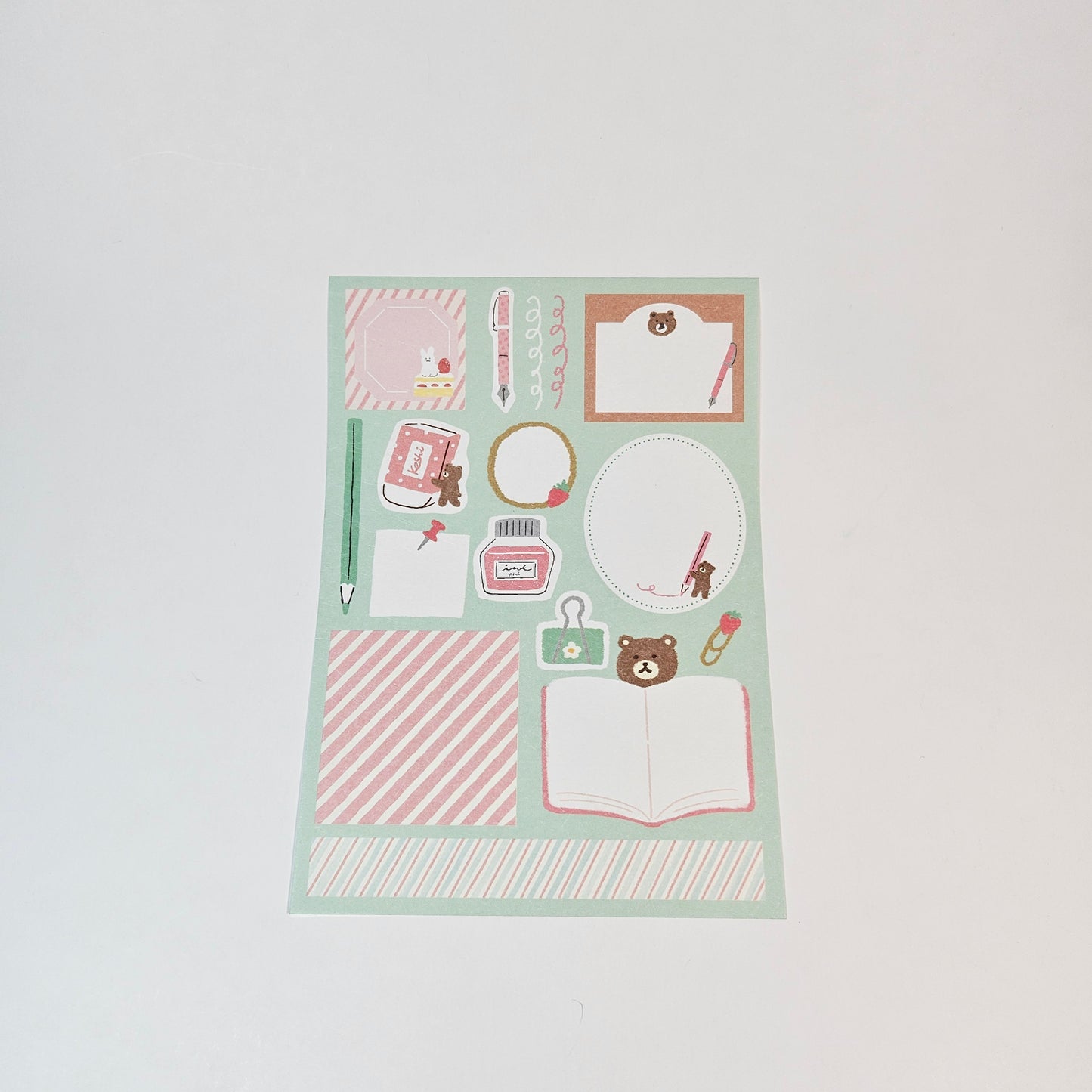 Decorative Paper - Cat, rabbits and cakes