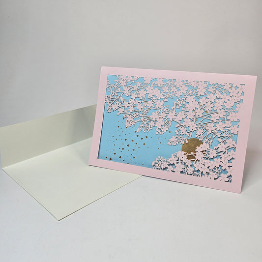 EASE Greeting Card (Cherry Blossom at Night)