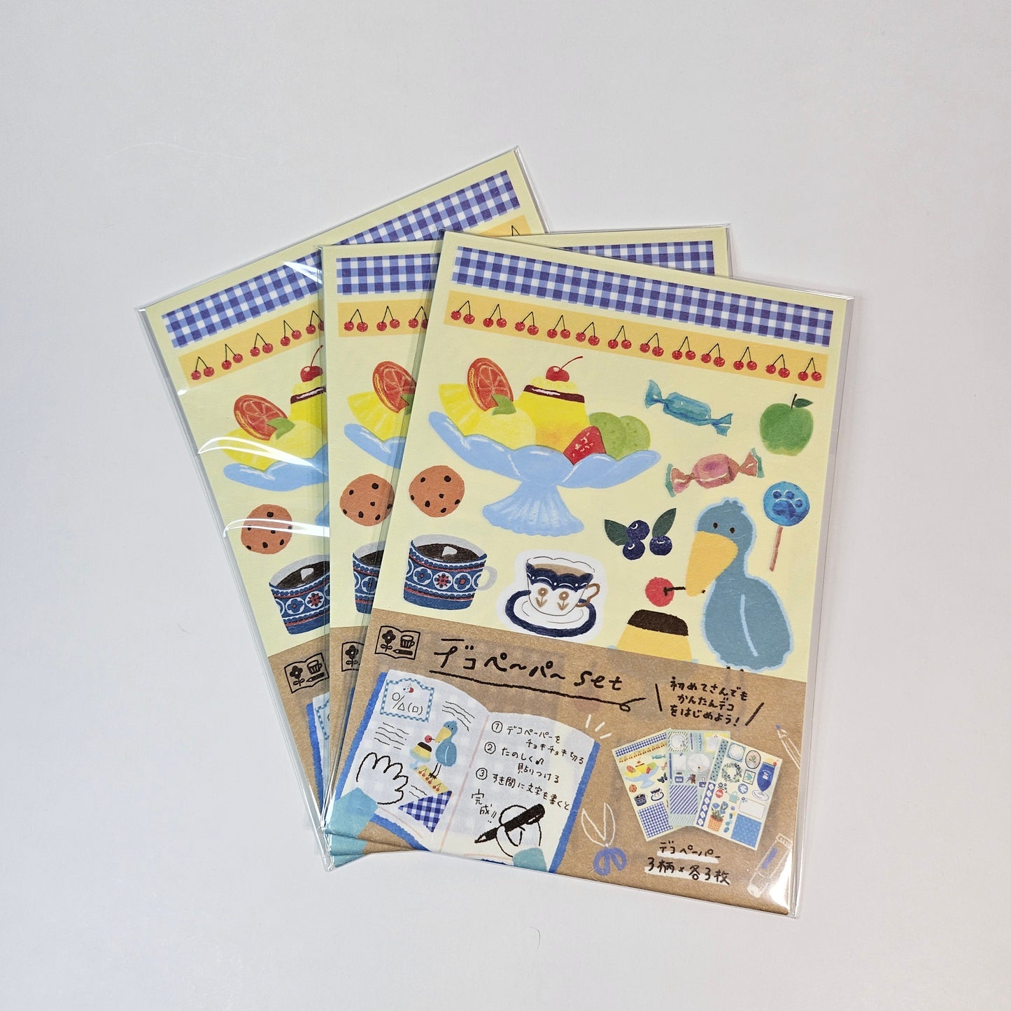 Decorative Paper - Desserts+ Blue Shoebill