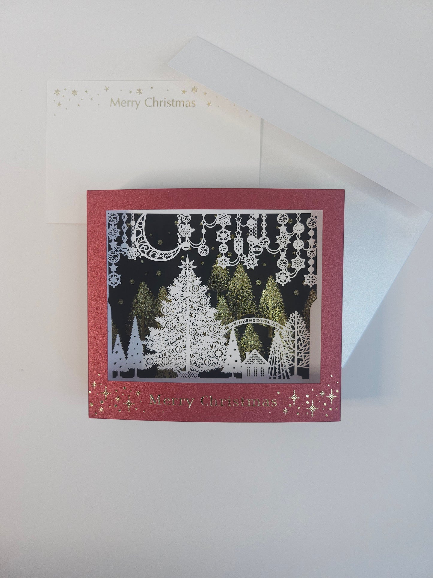 Christmas diorama red card