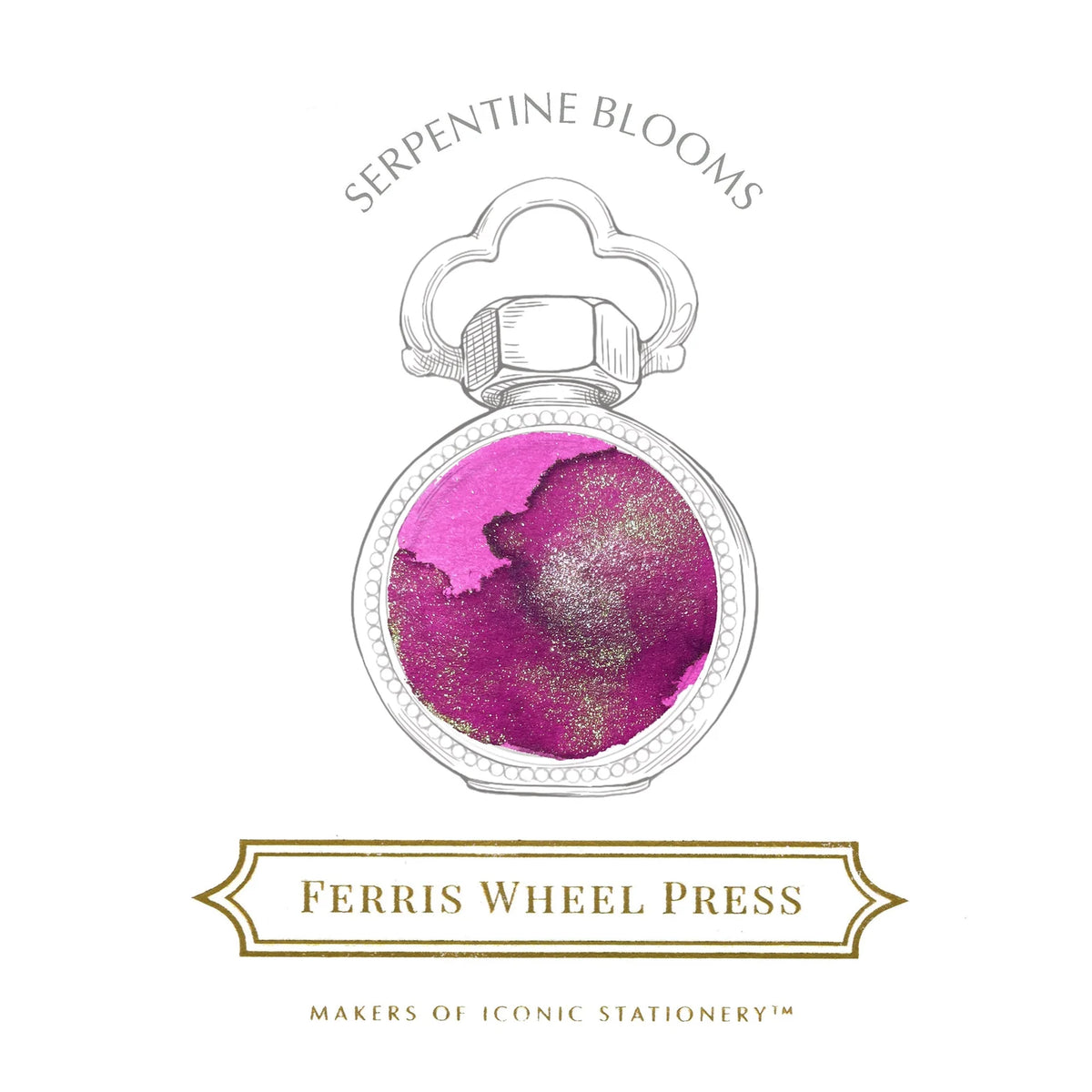 Curious Collaborations - Year of the Snake - Serpentine Blooms Ink