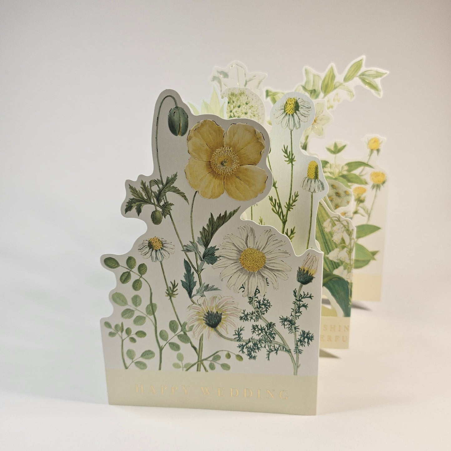 Unfolding Garden Wedding Card
