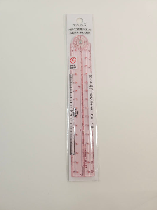 MD Multi Ruler (30cm) Pink