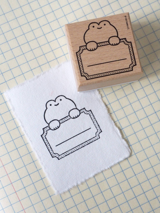 Natamori- Frog • stamp