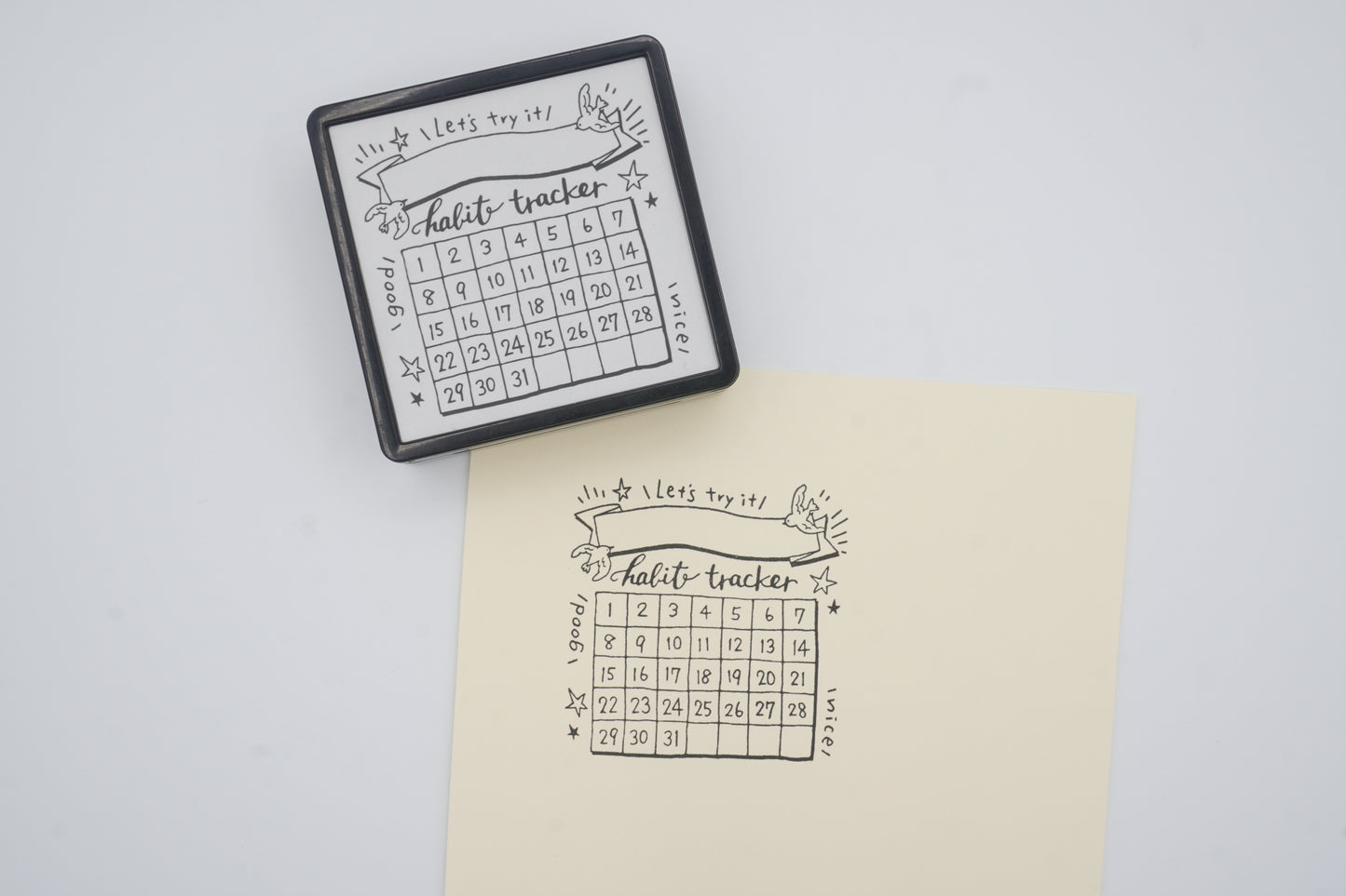 Paintable Stamp Pre-inked