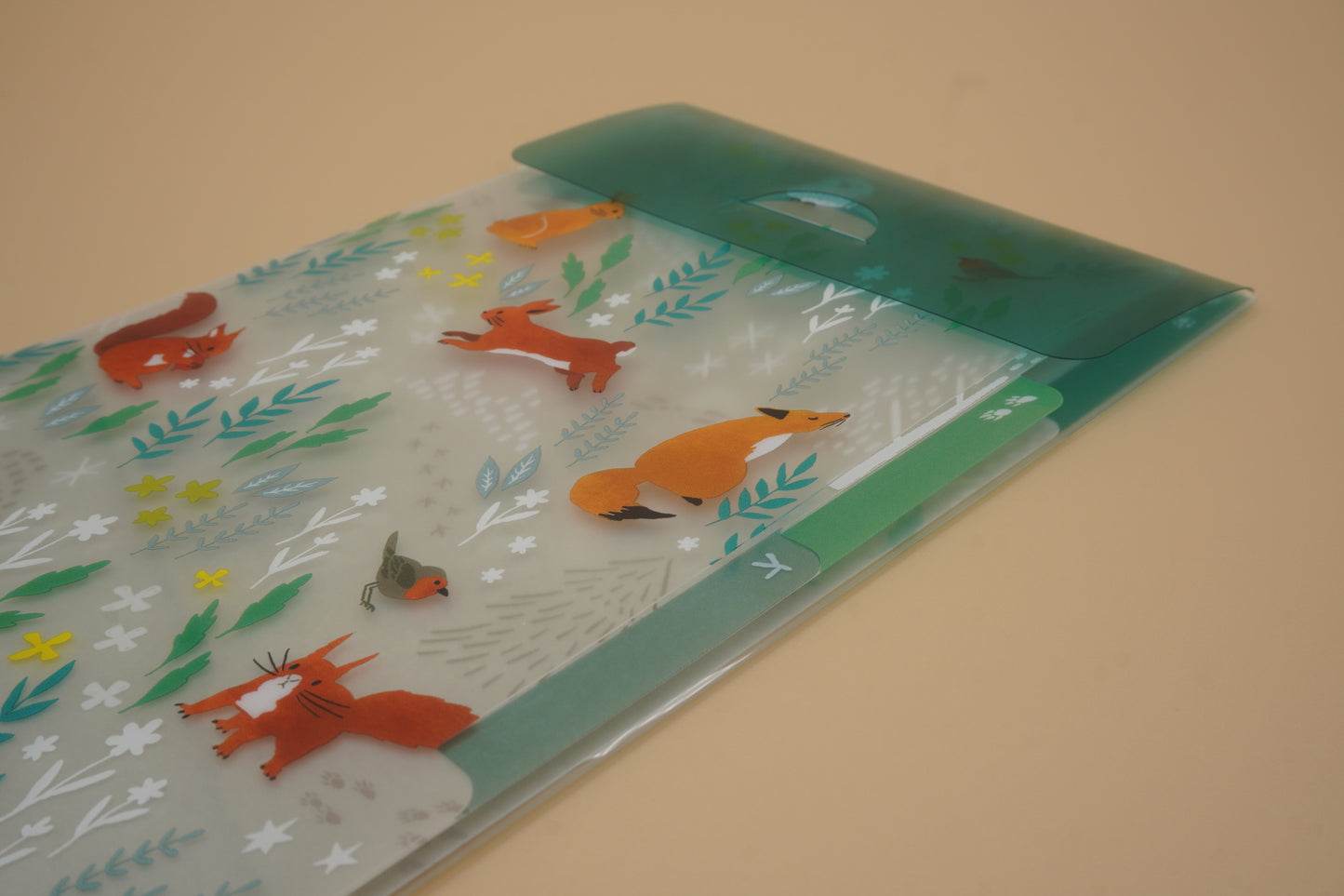 3-Pocket Clear Folder A5 with flap
