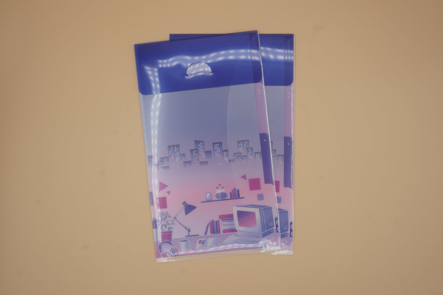 3-Pocket Clear Folder A5 with flap